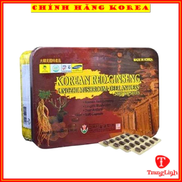 [2 hộp] Viên đạm sâm nhung hươu linh chi hàn quốc Bio Apgold, hộp 60 viên - Viên đạm hồng sâm tổng hợp