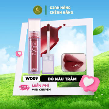 Son Tint Bóng Bền Màu, Merzy The Watery Dew Tint 4g #WD09 Đỏ Nâu Trầm