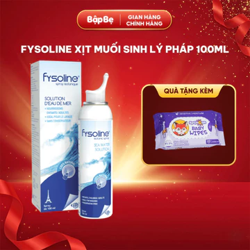 Xịt Muối Sinh Lý Pháp Fysoline 100ml – Nước Muối Biển Tự Nhiên Vệ Sinh, Giữ Ẩm Mũi Cho Bé Từ 3 Tháng Tuổi