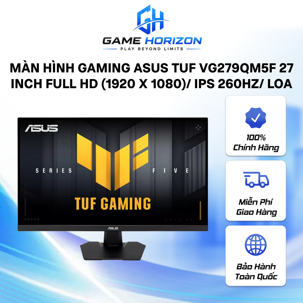 Màn hình Gaming Asus TUF VG279QM5F 27 inch Full HD (1920 x 1080)/ IPS 260Hz/ Loa