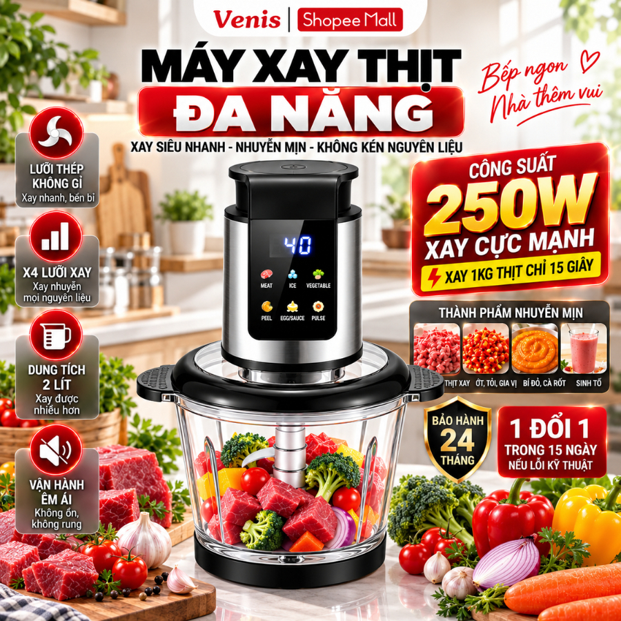 Stainless Steel Blender – 250W