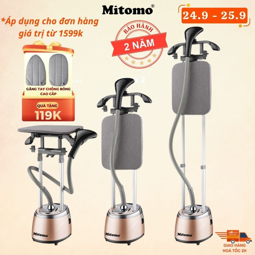 Bàn ủi hơi nước đứng Mitomo GC-559 Công suất 2200W BH 2 năm