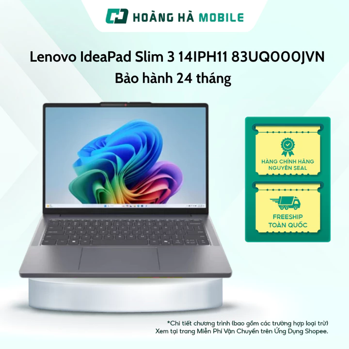 Laptop Lenovo IdeaPad Slim 3 14IPH11 83UQ000JVN (Core Ultra 5-322/16GB DDR5/512GB SSD/Intel Graphics/14"WUXGA/3C60Wh/WF6