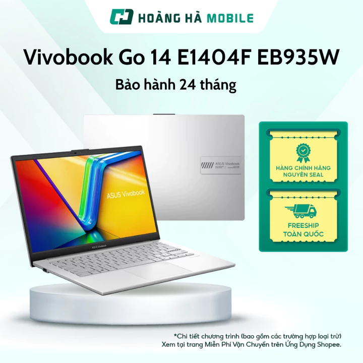 Laptop Asus Vivobook Go 14 E1404F EB935W (Ryzen 5-40/16GB RAM/512GB SSD/14 inch/Win11/Bạc - Bảo hành 24 tháng