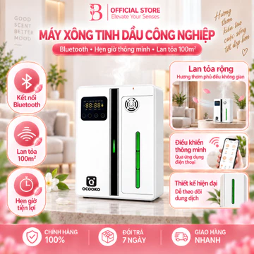 (Tặng Tinh Dầu)Máy xông tinh dầu Qc_05P máy khuyếch tán tinh dầu công suất lớn phun sương diện tích lớn 300m3