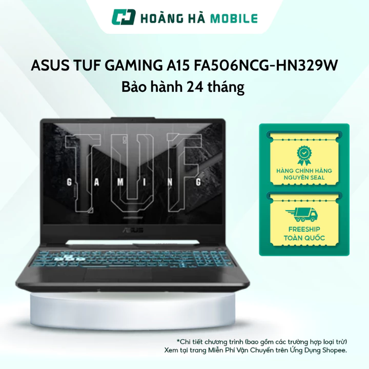 Laptop ASUS TUF GAMING A15 FA506NCG-HN329W (R7-8845HS/16G/512G/RTX3050/Đen) - Bảo hành chính hãng 24 tháng