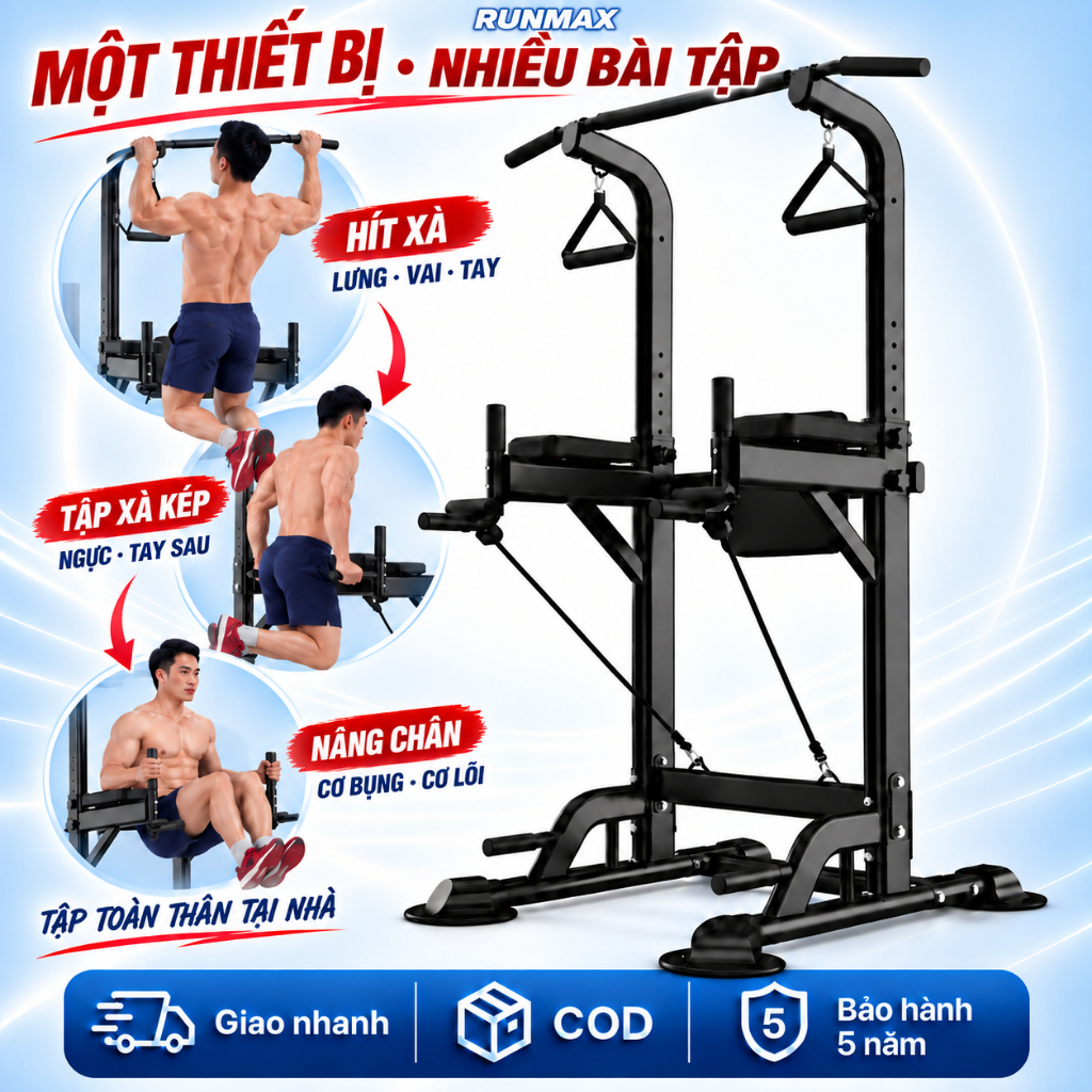 Xà Đơn Xà Kép Đa Năng,Máy Tập Kéo Xà,Chống Tay,Có Đệm Pull Up Bar,Thiết Bị Tập Gym Kết Hợp Tại Nhà