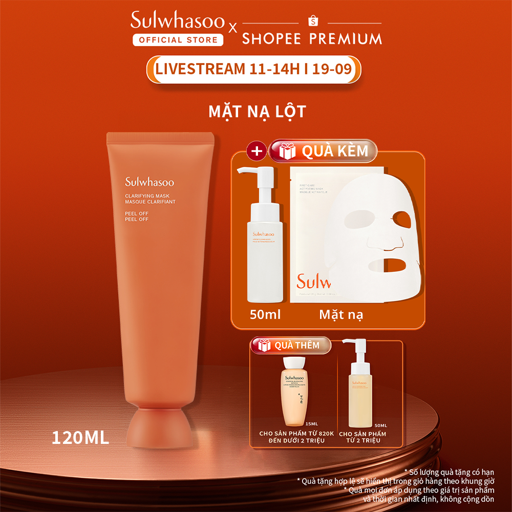 [Lan Ngọc 19.9 11H] Mặt nạ lột làm sạch tế bào da chết Sulwhasoo Clarifying Mask 120ml