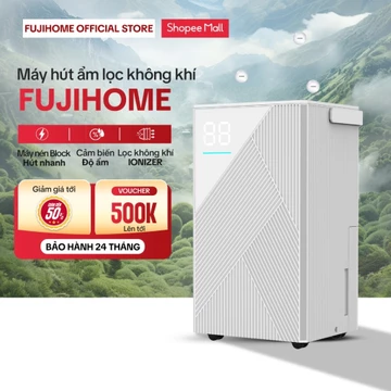 Máy hút ẩm không khí 45m2 nhập khẩu FUJIHOME DH14 lọc không khí ionizer 4 chế độ hút ẩm sấy khô máy nén BLOCK cao cấp