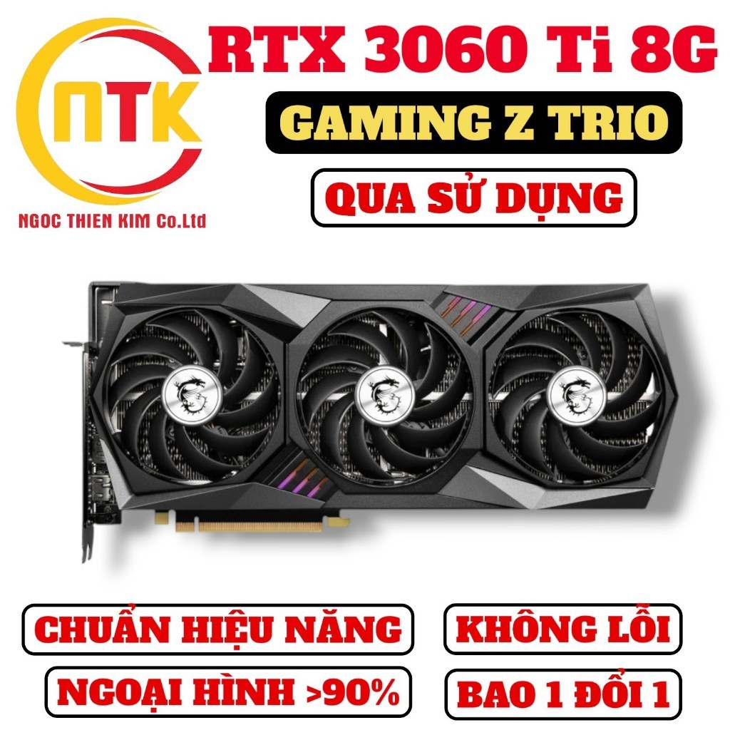 [01 ĐỔI 01] RTX 3060Ti 8G NHIỀU HÃNG (AORUS, GMZ TRIO, VISION, ULTRAWHITE, TUF,...) QUA SỬ DỤNG. | BigBuy360 - bigbuy360.vn