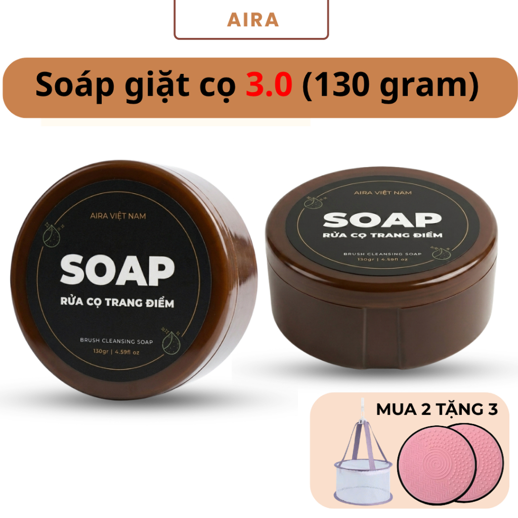 Soap giặt cọ aira Việt Nam ( 130gram )