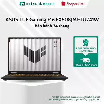 Laptop ASUS TUF Gaming F16 FX608JMI-TU241W (Core i7-14650HX/RTX 5060 8GB/16GB DDR5/512GB SSD/16"FHD 144Hz/Win 11/Xám)