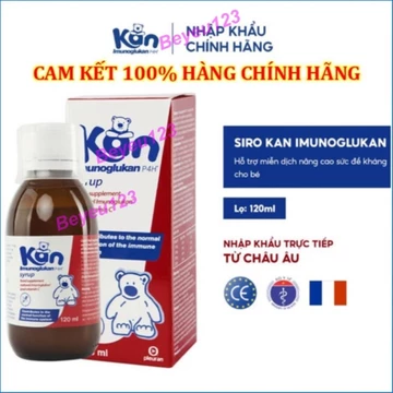 Date T7/27- Siro Kan ImunoGlukan / Dr.Maya tăng đề kháng cho Bé / chai 120ml - hỗ trợ miễn dịch SYRUP KAN SHC