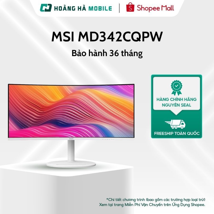 Màn hình MSI MD342CQPW (34 inch/UWQHD/VA/120Hz/1ms/loa/USB-C/cong) - Chính hãng