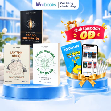 Sách - Combo Huấn Luyện Não Bộ: Lập trình não bộ, Huân luyện não bộ siêu tốc, Trí nhớ minh mẫn - Bizbooks