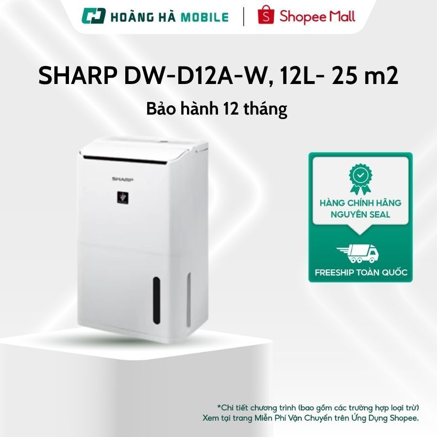 Máy hút ẩm SHARP DW-D12A-W, 12L - Chính hãng