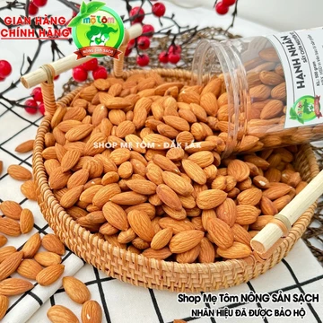 HẠNH NHÂN SẤY CHÍN NGUYÊN VỊ (KHÔNG MUỐI) SHOP MẸ TÔM (CÓ XUẤT HÓA ĐƠN CÔNG TY)