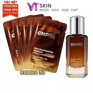 30 GÓI Tinh chất Keo Ong Trẻ Hóa, Tái Tạo CNPRx Skin Rejuvenating Propolis Miracle Ampule Serum - ViNguyenSkin