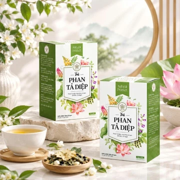 Trà Phan Tả Diệp - Trà Detox Thanh Lọc, Hỗ Trợ Tiêu Hóa, Dễ Đi Ngoài hộp 25 túi lọc tiện lợi