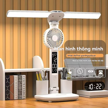 Đèn bàn học tập bảo vệ mắt đèn ngủ treo đầu giường đọc sách đèn bàn học sinh Có quạt đèn bàn ký túc xá đèn ngủ