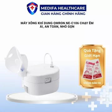 Máy Xông Khí Dung Omron Ne-C106 Chạy Êm Ái, An Toàn, Nhỏ Gọn