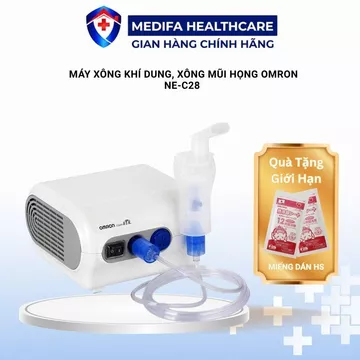 Máy Xông Khí Dung, Xông Mũi Họng Omron Ne-C28 Hỗ Trợ Các Vấn Đề Về Đường Hô Hấp - Bảo Hành 3 Năm