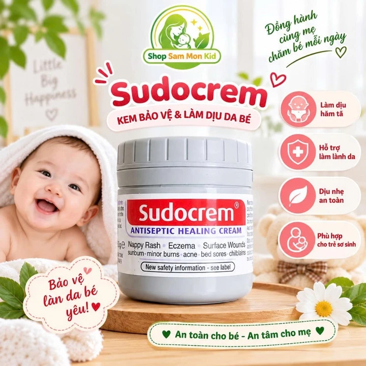 Kem Hăm Tã Sudocrem 60g Cho Bé Kem Chống Hăm Bảo Vệ Da Dịu Nhẹ