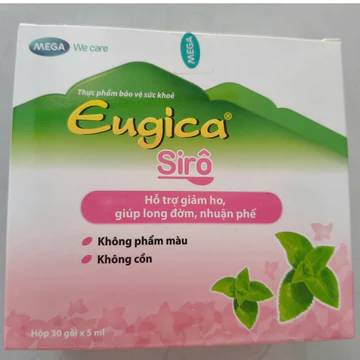 SIRO HO THẢO DƯỢC EUGICA - Hỗ trợ giảm ho, giúp long đờm, nhuận phế - Hộp 30 gói