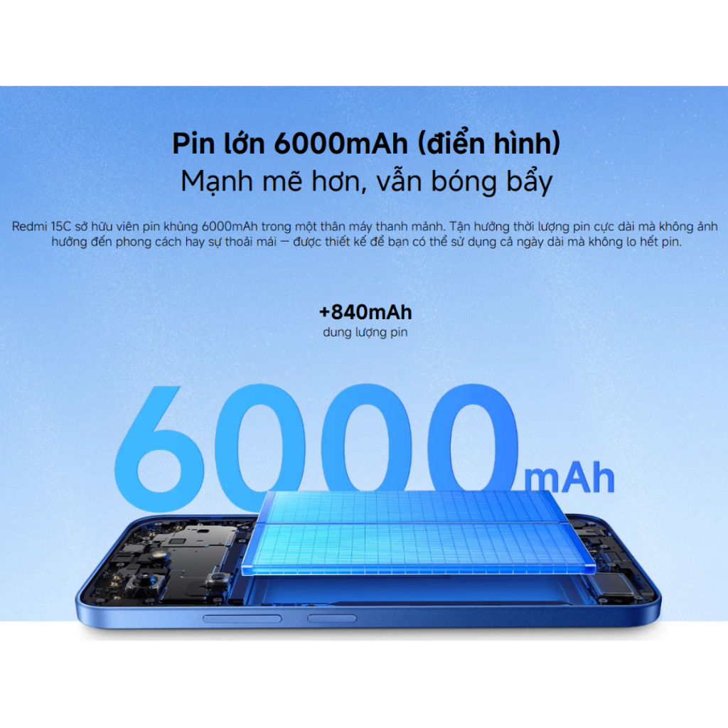 Điện Thoại Xiaomi Redmi 15C 6/128GB - Bản Quốc Tế - Bảo Hành Chính Hãng 18 Tháng | BigBuy360 - bigbuy360.vn