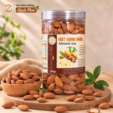 Almonds (hạnh nhân lõi) hàng đã tách vỏ nhập khẩu - Hạt dinh dưỡng Hạnh Phúc - Ăn Vặt - Snack Nuts Food almond