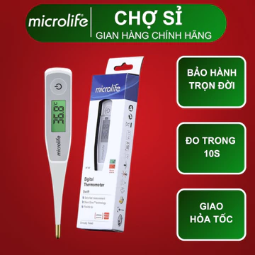 Nhiệt Kế Điện Tử MICROLIFE MT550 - Đo Siêu Nhanh 10 Giây, Màn Hình Có Đèn, Chống Nước, An Toàn Cho Bé & Gia Đình