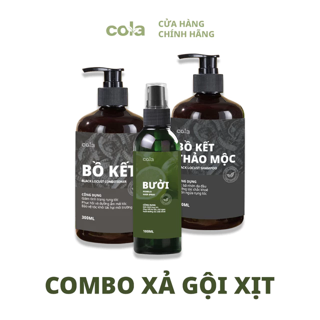 Dầu gội thảo dược Cỏ LÁ - Dầu gội BỒ KẾT thảo mộc kích mọc tóc, ngăn rụng tóc, dưỡng da đầu [ 1000ML ]