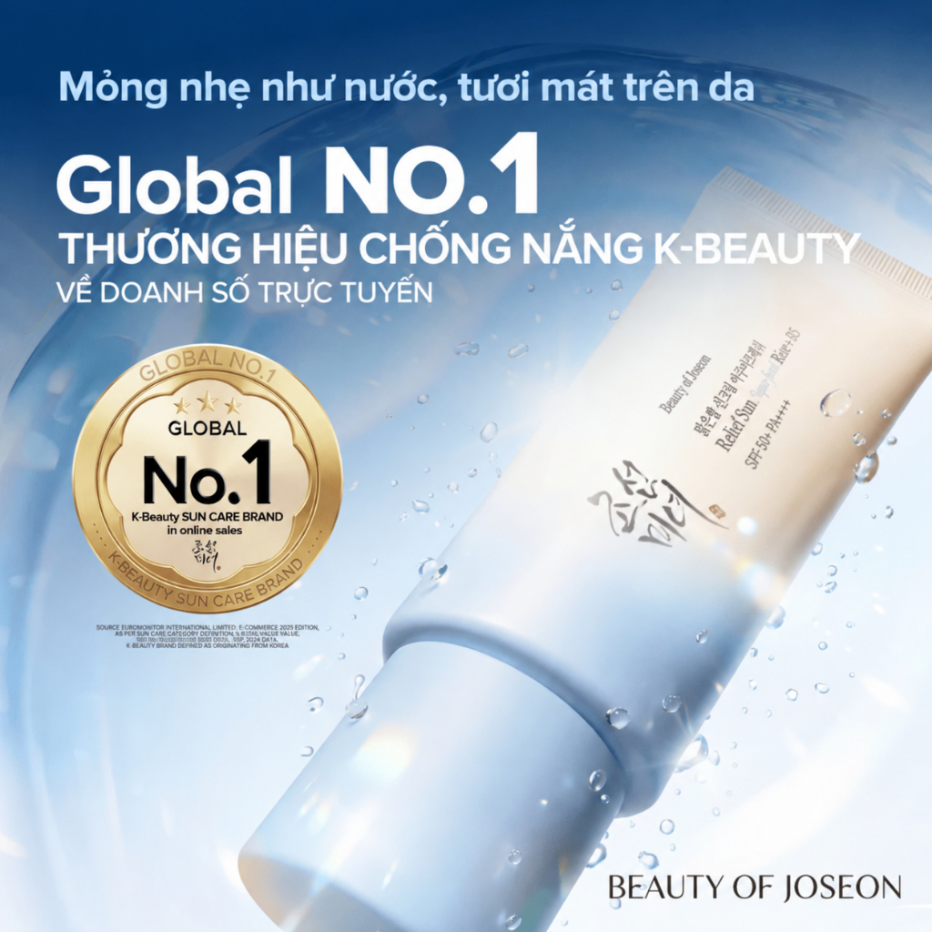 Kem chống nắng Beauty of Joseon Relief Sun Aqua-Fresh 50ml, Rice + B5, SPF50+ PA++++, cấp ẩm | BigBuy360 - bigbuy360.vn