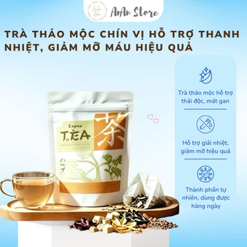 Trà thảo mộc 9 vị Expce Hỗ trợ thanh nhiệt, giảm mỡ máu, tăng cường trao đổi chất, hỗ trợ tiêu hóa và giúp thư giãn