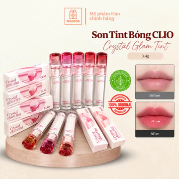 Son Tint Bóng CLIO Crystal Glam Tint 3.4g