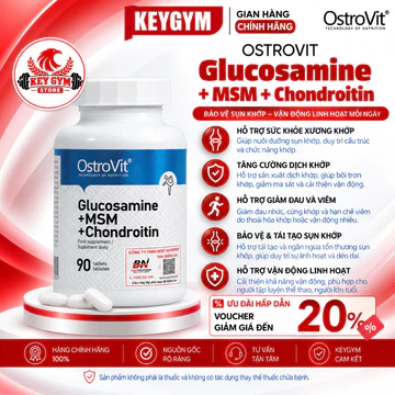 [BN] Ostrovit Glucosamine + MSM + Chondroitin hổ trợ xương khớp dây chằng - KEYGYM