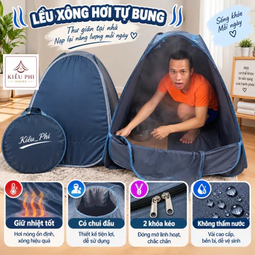 Lều xông hơi sau sinh chui đầu tự bung tại nhà Kiều Phi (Màu ngẫu nhiên) - Lều xông hơi mini vải dày