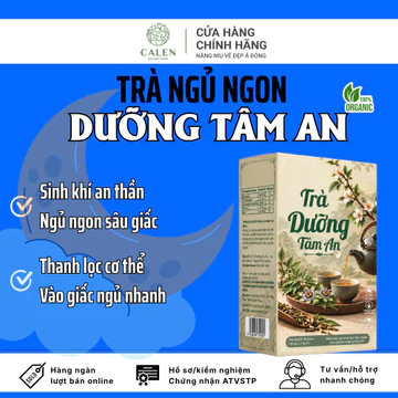 [Lo âu, mất ngủ] Trà ngủ ngon dưỡng tâm an Calen Nature Farm định tâm, dễ đi vào giấc ngủ, chống rối loạn lo âu