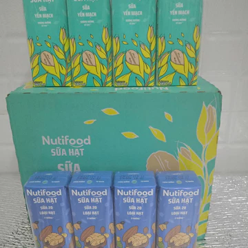 Thùng(Nutifood) Thùng 24 Hộp Sữa Hạt 180ml (Sữa Mầm Đậu Nành - Sữa Yến Mạch - 20 Loại Hạt)