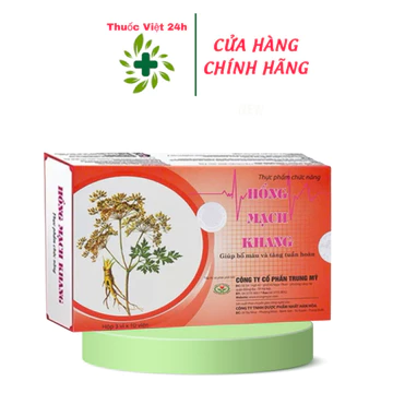 Hồng Mạch Khang - Dành Cho Người Huyết Áp Thấp - Hộp 30 Viên - ThuocViet24h