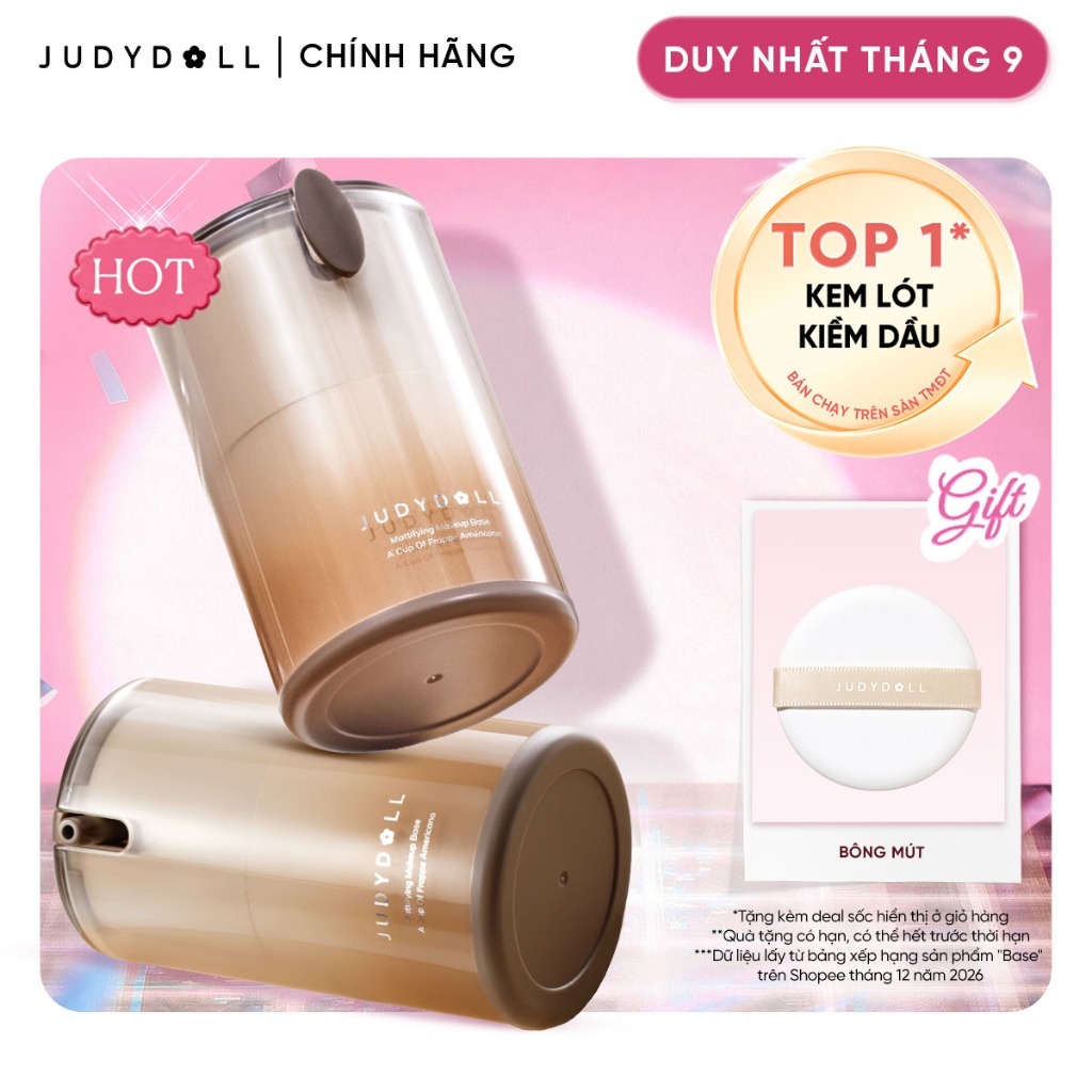 Kem lót kiềm dầu có dưỡng 2in1 Judydoll Mattifying Makeup Base 30g