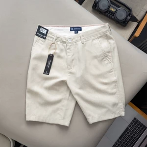 Quần short linen Linzo Premium vải mềm mịn thoáng mát, form regular fit - Bravery