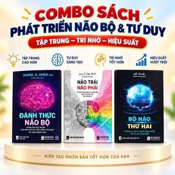 Sách Kích Hoạt Sức Mạnh Não Bộ Combo 3 Cuốn Não Trái Não Phải Và Ứng Dụng Tư Duy