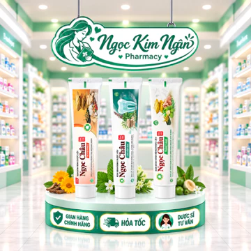 Kem Đánh Răng Dược Liệu Ngọc Châu – Làm Sạch Răng, Giảm Mảng Bám, Chăm Sóc Răng Lợi, Hơi Thở Thơm Mát