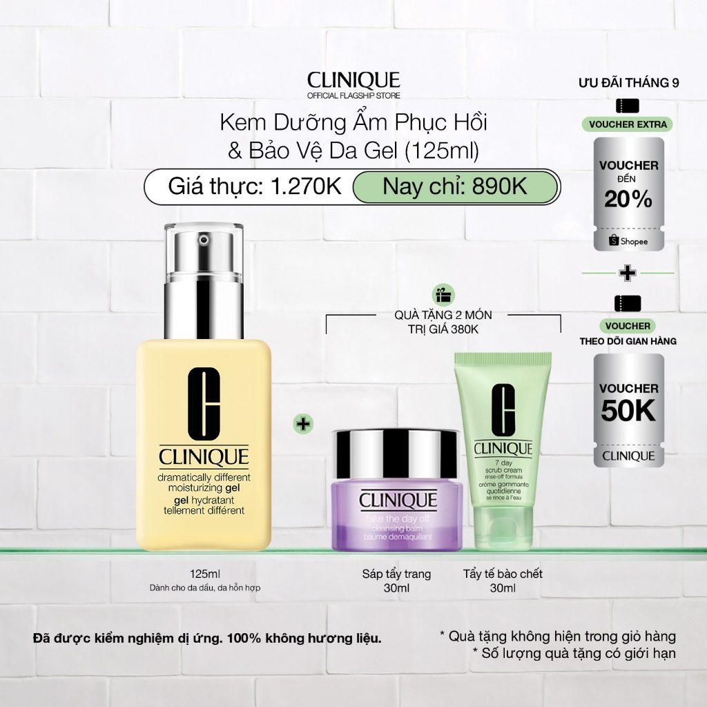 Kem dưỡng ẩm cân bằng Clinique Dramatically Different Moisturizing 125ml (Gel - Lotion - Jelly)