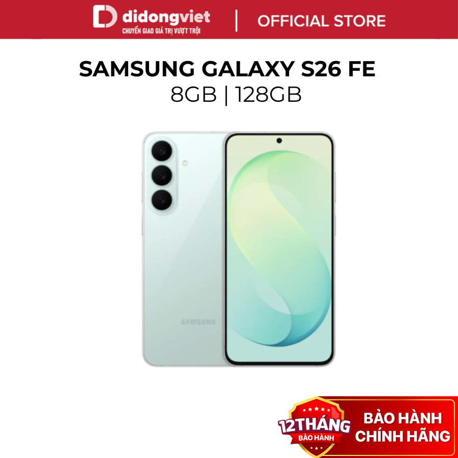Điện Thoại Samsung Galaxy S26 FE 8GB/128GB Camera 50MP Màn Hình Dynamic AMOLED 2X 120Hz - Chính Hãng