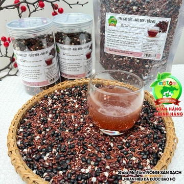 500gram Trà gạo lứt - đậu đen - đậu đỏ shop mẹ Tôm (trà rang mộc thơm dễ sử dụng) (có xuất hóa đơn công ty đầy đủ)