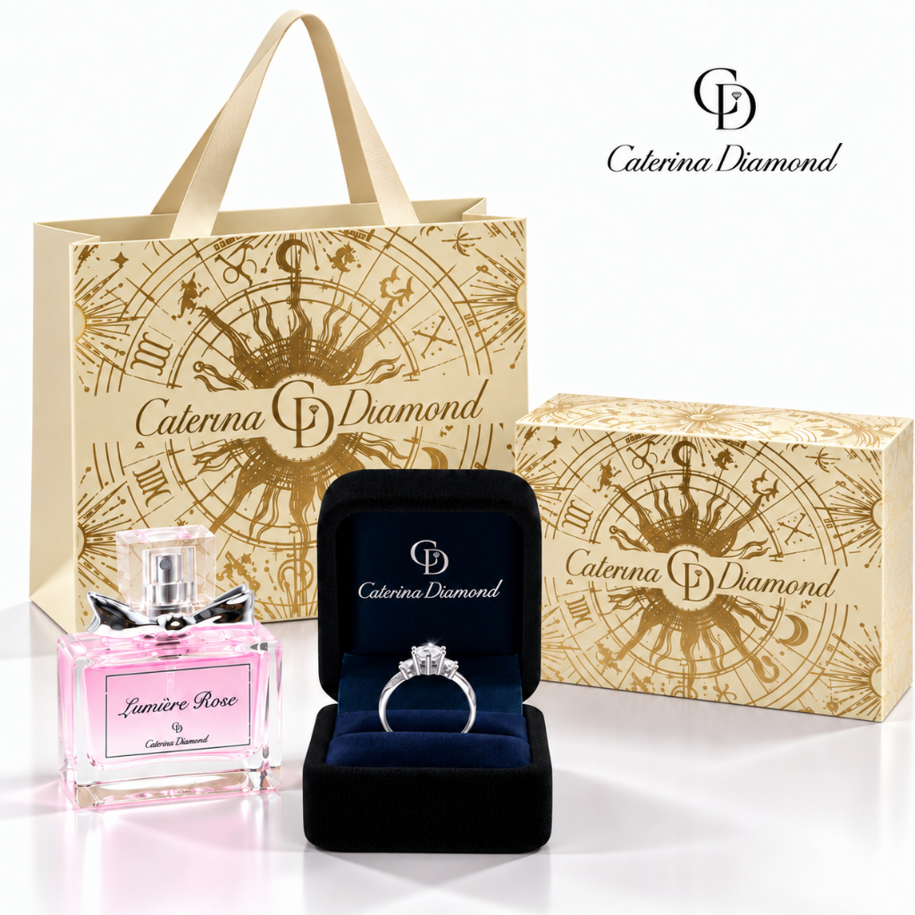 [QUÀ TẶNG 20/10] Nhẫn kim cương Moissanite 0,6 Carat Caterina Diamond Aurora Shine DR028