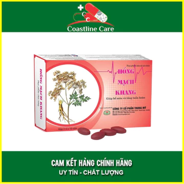 Hồng Mạch Khang - Dành Cho Người Huyết Áp Thấp - Hộp 30 Viên - CLC Pharmacy