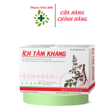 Ích Tâm Khang - Phòng Và Hỗ Trợ Bệnh Suy Tim - Hộp 30 viên - Thuocviet24h